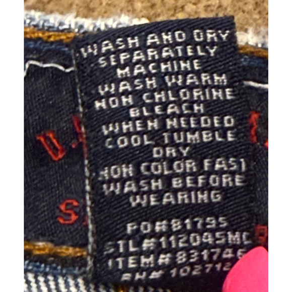 Vintage U S. Polo ASSN Jeans Mens Baggy 36x31 Y2K Medium Wash - Picture 9 of 9